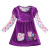 Велюровое платье для девочки H4402