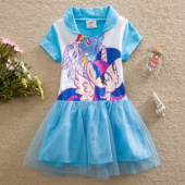 Платье для девочки H4936blue